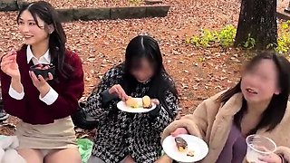 Asian schoolgirl enjoy group sex