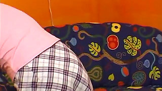 Teen scratching an itch