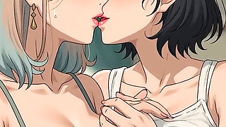 AI Generated Cartoon content, Uncensored video of 18 Year old Anime Girl, Kissing Orgasm of Mature Women