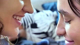 Busty teen nymphs get caught by with teen 18