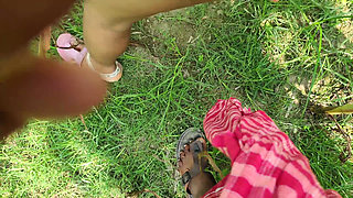 Outdoor my Hot Young Bhabhi and me