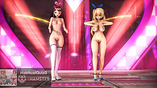 mmd r18 sex dance ahegao 3d hentai Kizuna AI & Mirai Akari Conqueror and fuck hard gangbang big ass sexy seductive