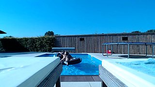 Sexy amateur blonde hot sex in public