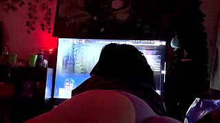 Amateur striptease and Solo masturbation
