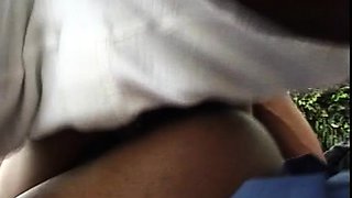 Mature amateur wife sucks and fucks outdoor with facial