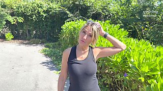 Outdoor podcast with adult film star Internaldrive