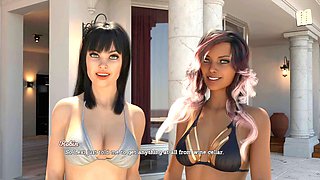 Interactive erotic tale featuring a busty brunette first-timer