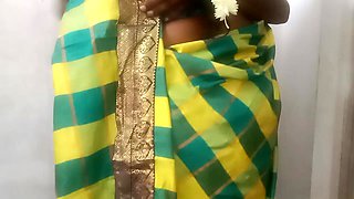 Tamil Saree Hot Busty Aunty Fucking in House