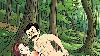 Big Boobs and Big Dick Funking Cartoon Video in Jungle Sex