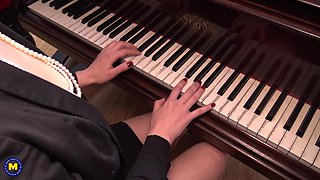 French Piano Teacher Gets Fucked in Her Ass by a Monster Cock