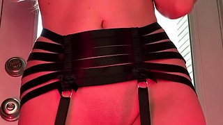 Brunette Milf In Red Stockings Webcam Toying