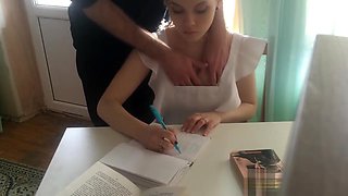 Schoolgirl Fucked by Step Dad