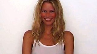 Claudia Schiffer's See-Through Shirt Exposes Her Nipples