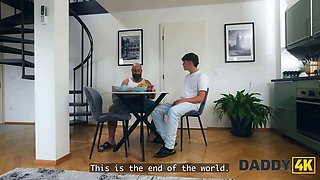 Daddy4k. sate teach him how to bang a teenager and horny chick