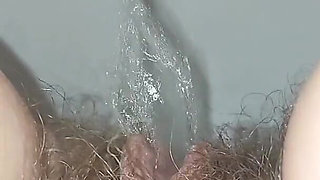 Pissing Woman, Hairy Pussy Pissing