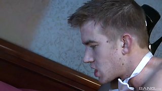 lush french mistress liza del sierra sits on slave's face and enjoys butt sex