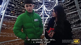 Hunt4k. start with a adorable striptease, get a Big Cock and lots of christmas gifts!