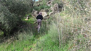 This Turkish Woman Is Crazy! I Take Out My Big Cock and Fuck Her Outdoor!