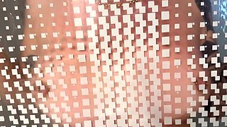 Amateur Blonde Fucks Friend's Sister in Shower - Cum on Big Ass After Family Dinner