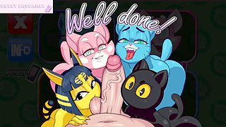 Uncensored hentai and furry fantasies featuring characters like Ankha and Nicole Watterson