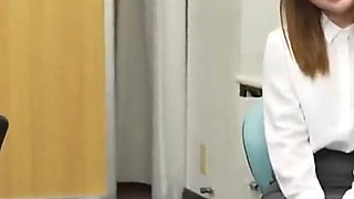 Office Temptation. Black Stockings Worker Teases with Sheer Lines, Close Touch Turns Into a Private Heated Moment - Part 3