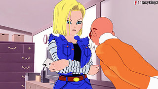 Kame Roshi offers help to Android 18 in exchange for a favor - Dragon Ball Zex Series