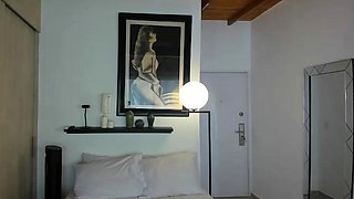 Emo teen on solo webcam masturbation