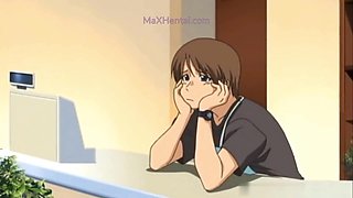 Fingering her Hairy Pussy (Hentai)