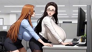 Noirs Busty Hentai Office Fun