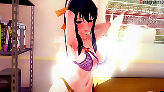 Rias Gremory is leaving so Akeno gives me a titjob - DXD NTR Madness Series