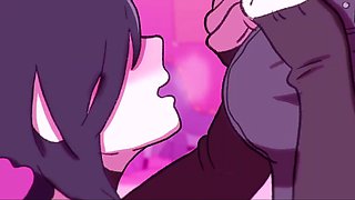 Step-bro cum twice while fucks his hot step-sis in highs