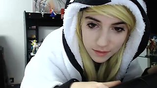 Curly Blonde Teen Records Solo Dildo Masturbation More at