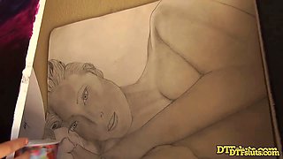 DTFsluts - Redhead teen Ashlyn Molloy shower sex