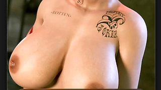 Ada Wong Caressing a BBC, Sadako Riding a BBC, Big Breast Harley Acting Like a Model, Compilation