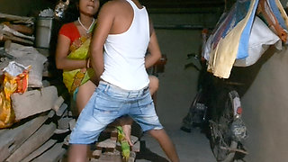 Indian Aunty With young boy