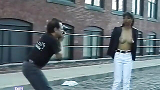 Outdoor rude humiliation