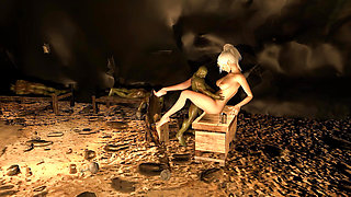 Horny Goblin Pounding Hot Elf Pussy