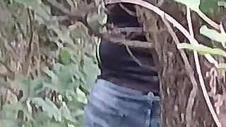 Our Third Girlfriend Keeps Watch in the Park so No One Catches Us Having Sex