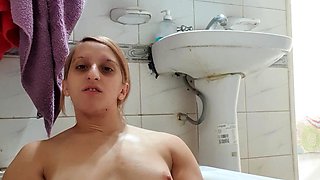 Amateur striptease and Solo masturbation