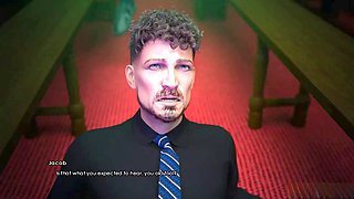 Enthusiastic cartoon ride to climax with wild public action