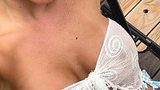 Big boobs milf masturbates with her dildo