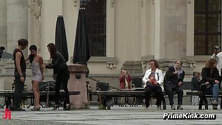 Butt fucking Fornicate Sub Bound In Public