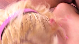 Blonde 18 Teen Makes First Time Ass to Mouth Casting