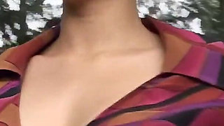 Slutty and Exhibitionist Girl in the Park, Has Solo Sex