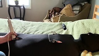 Blonde amateur MILF pov toys fingering shaved cunt