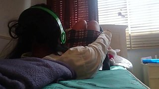Horny Asian Student Masturbates After School