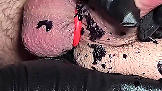 Candle Wax and Prostate Massage on the Cock - Bsdm