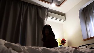 Bald asian pussy babes blowjob and hardcore at home close up