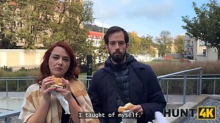 Hunt4k. redhead freckled beauty is hardcore in front of her boyfriend