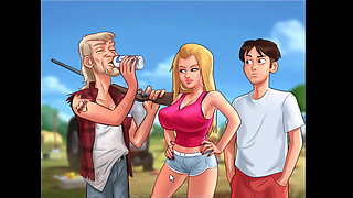 Summertime Saga - Jenny got pregnant - Diana gave me a handjob under the table - new science project is amazing FH